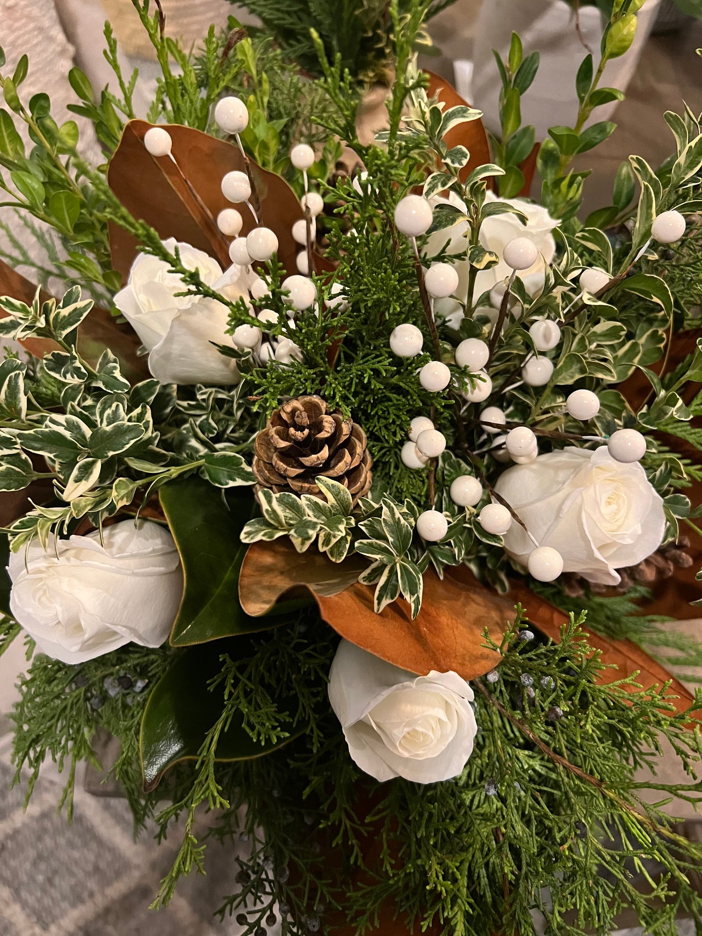 Pre-made Winter Centrepiece $100