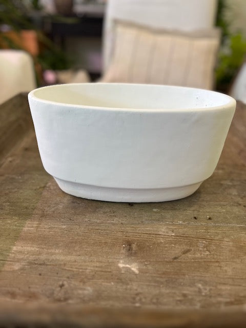 Centrepiece White Oval Bowl