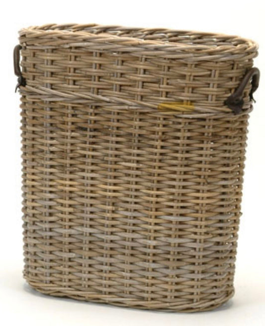 Tall Rattan Oval Basket