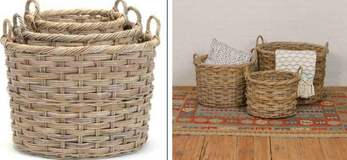 Rattan Oval Baskets