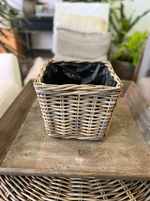 Square Plastic Lined Basket