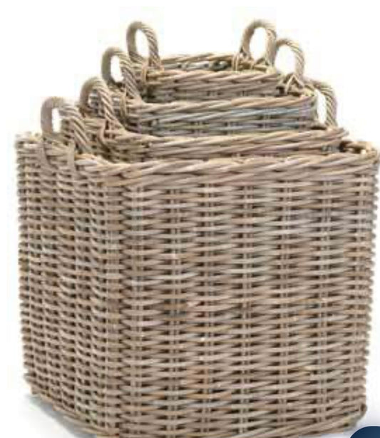 Square Rattan Baskets