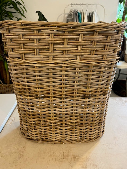 Large Rattan Square Basket