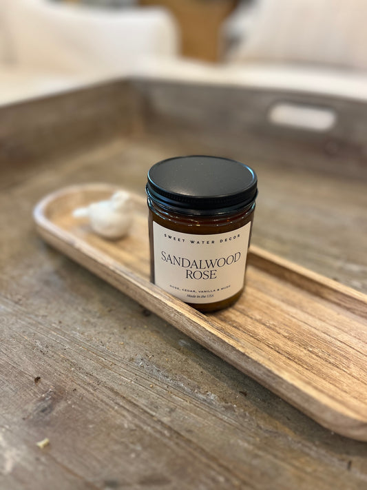 Sandalwood Rose Soy Candle