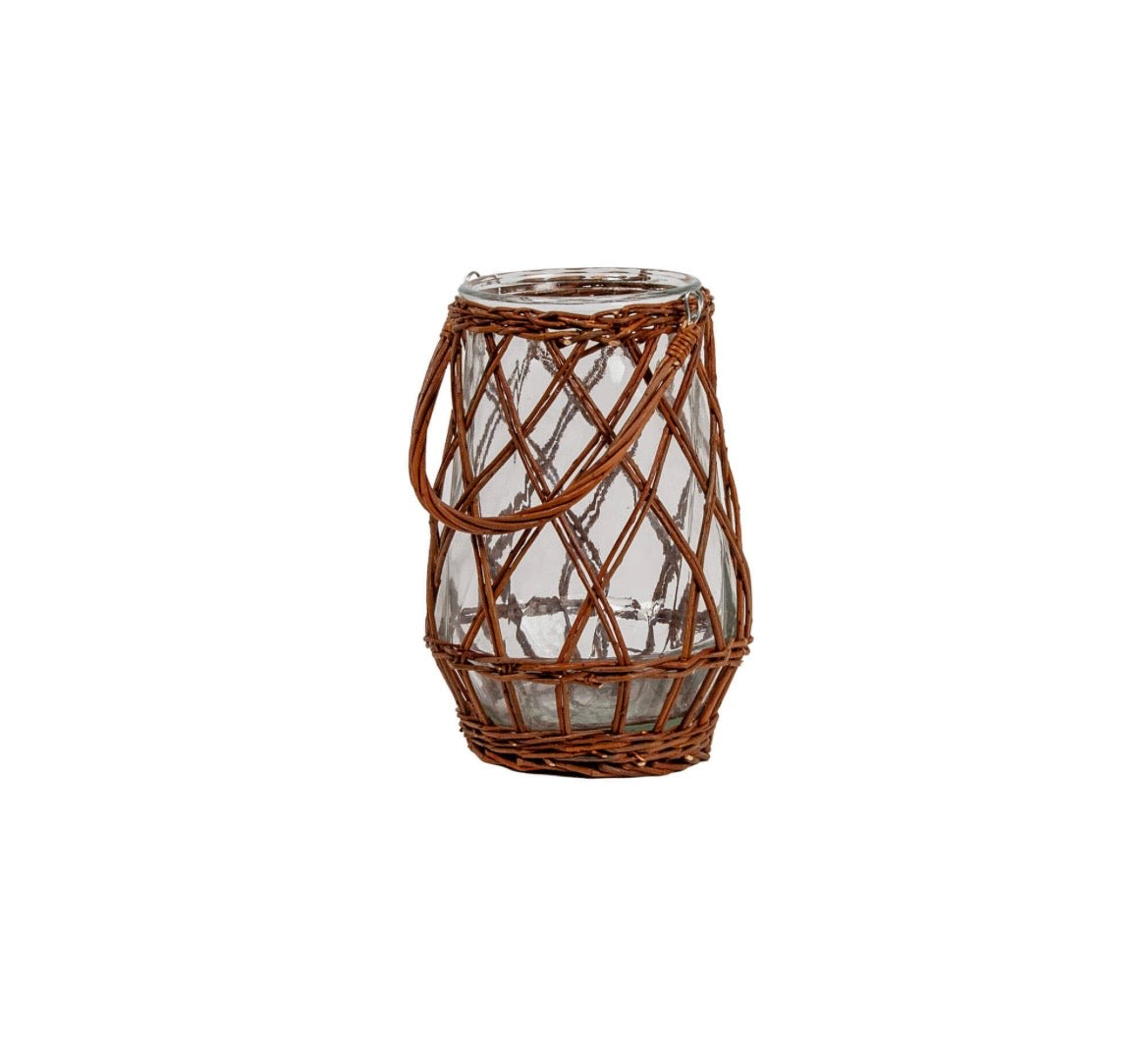 Unpeeled Willow Wrapped Vase