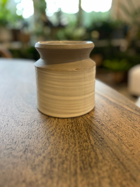 Small Off White & Beige Vase