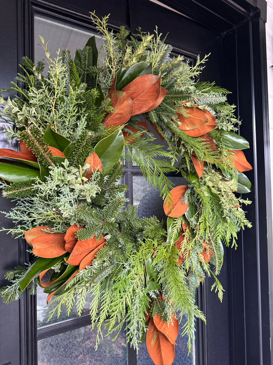 Pre-made Outdoor Winter Wreath 16"