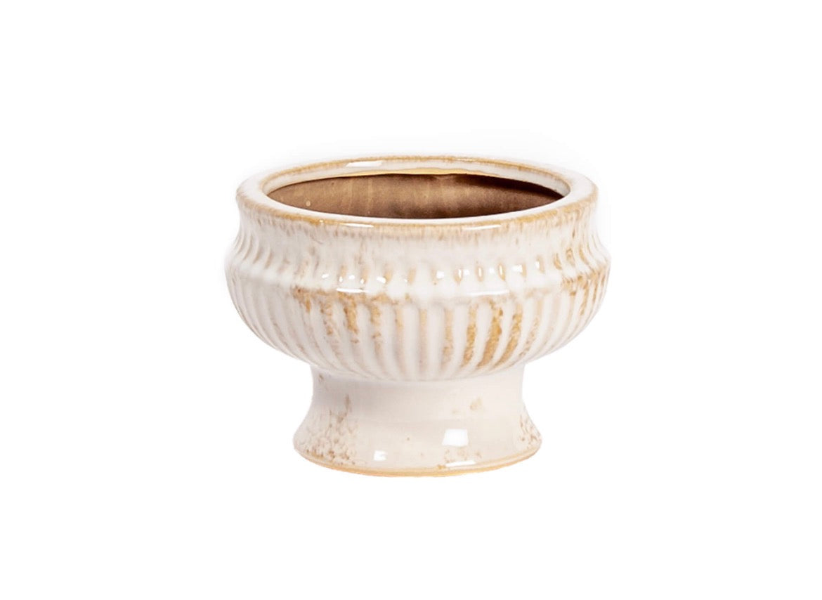 Antique Finish Ceramic Urn Small