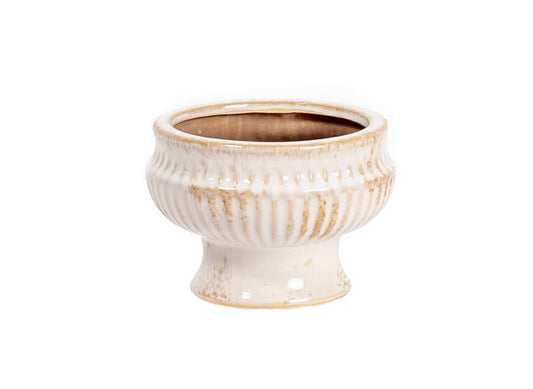 Antique Finish Ceramic Urn Small