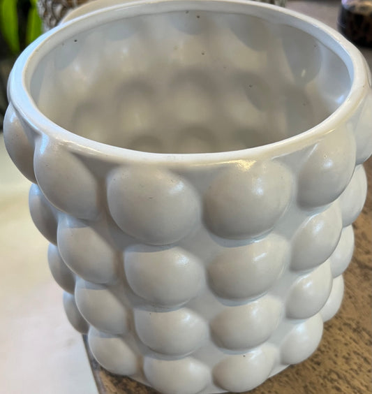 White Bubble Pot