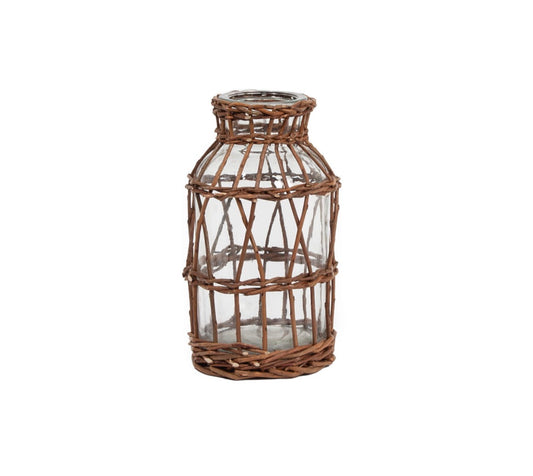 Unpeeled Willow Wrapped Vase
